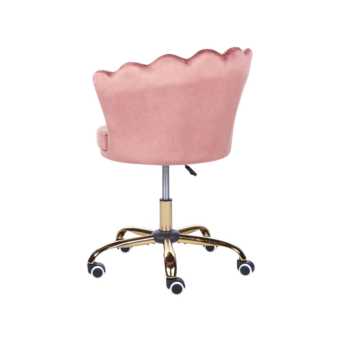 Krzesło biurowe regulowane welurowe różowe MONTICELLO II
