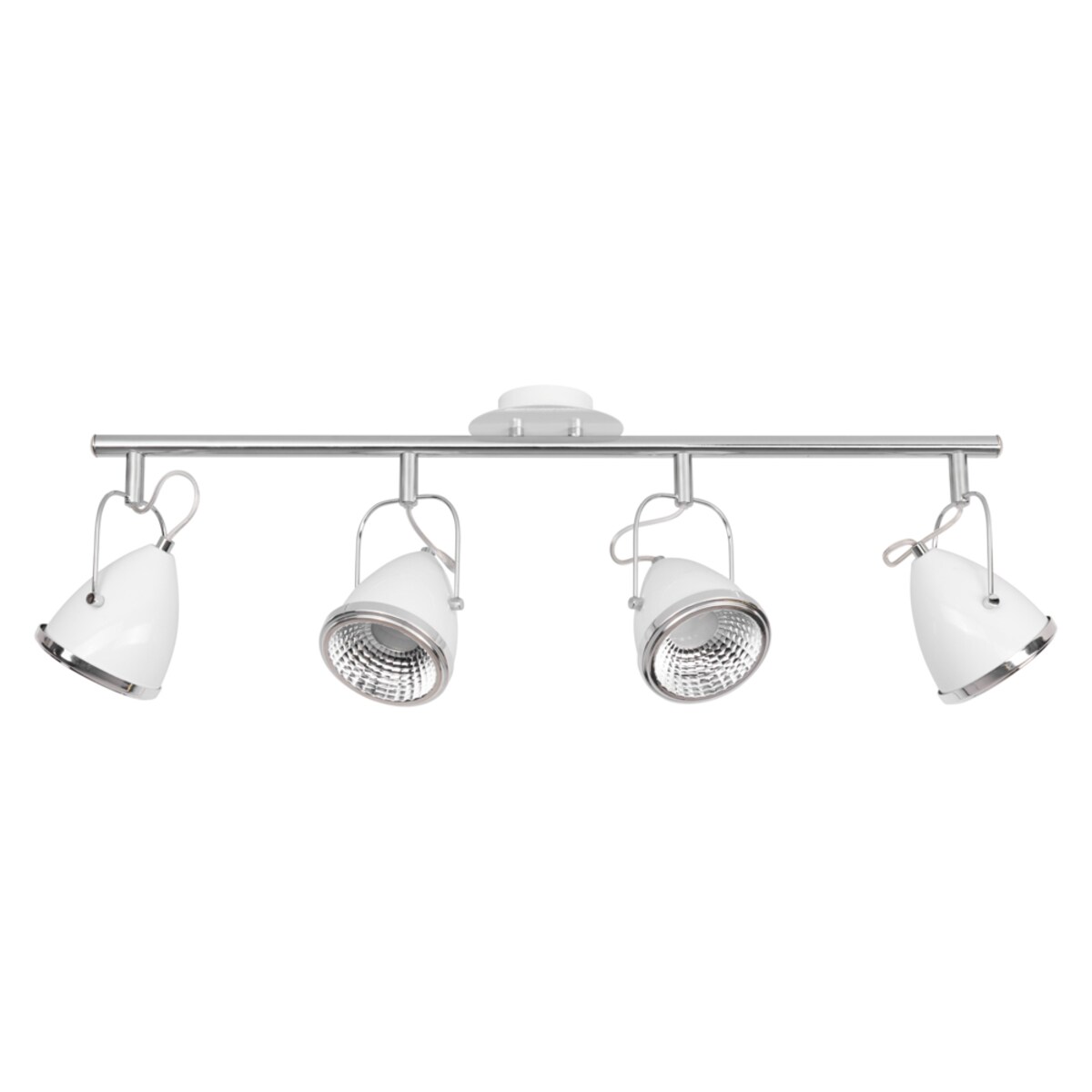 Lampa Sufitowa BRITOP Lighting 4xGU10 LED 6W Kompozycja Chromu i Bieli w Minimalistycznym Stylu, 1szt.