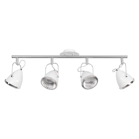 Lampa Sufitowa BRITOP Lighting 4xGU10 LED 6W Kompozycja Chromu i Bieli w Minimalistycznym Stylu, 1szt.
