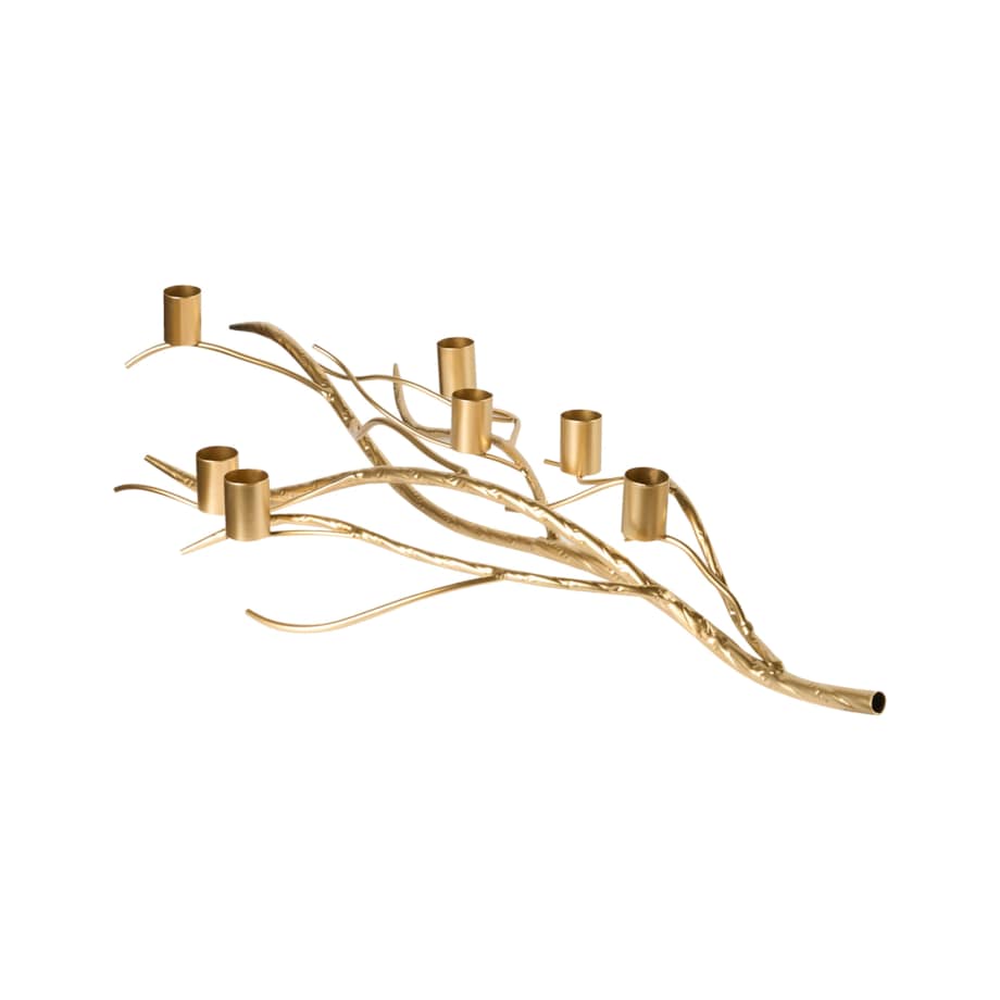 Świecznik ARRENTELA Metal 10 cm Złoty