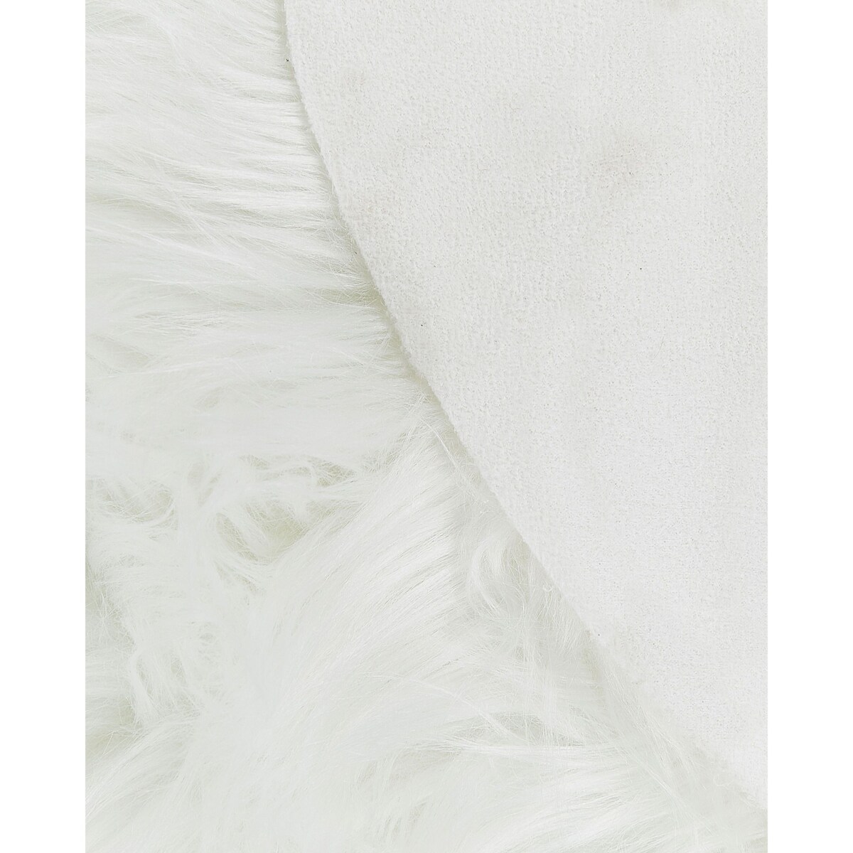 Dywan ze sztucznego futra MAMUNGARI Biały 60 x 180 cm