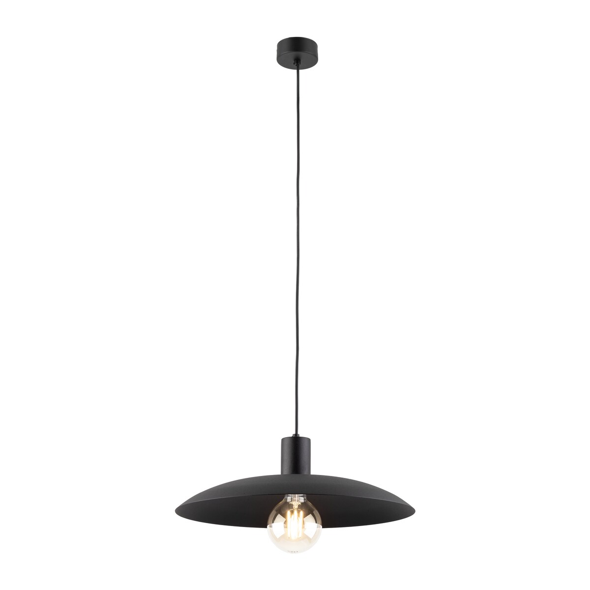 Lampa wisząca TK Lighting ASTRA BLACK 10712 czarna metalowa E27 41 cm do salonu i jadalni