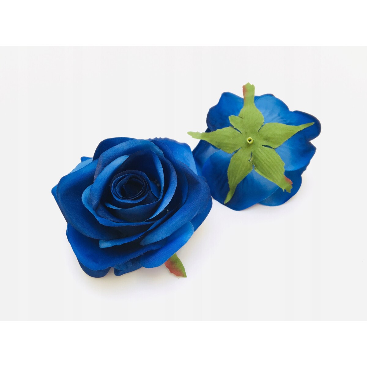 NIEBIESKA RÓŻA SZTUCZNA do kompozycji stroika święta zmarłych bukiet grób