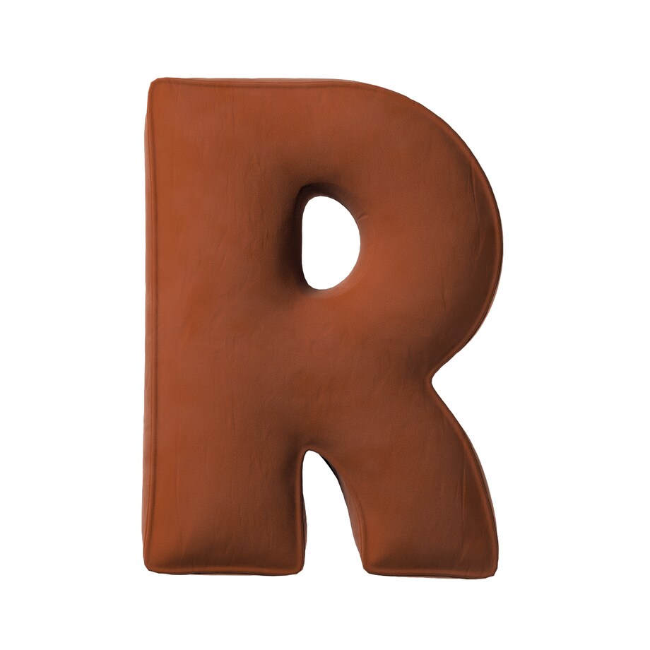 Poduszka literka R, rudy, 35x40cm, Posh Velvet