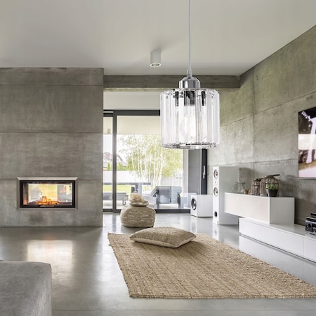 Lampa Wisząca Toolight Glamour Chromowana