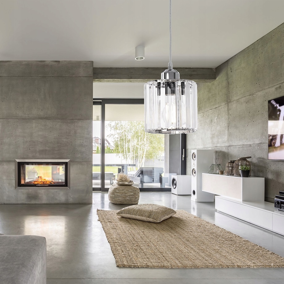 Lampa Wisząca Toolight Glamour Chromowana