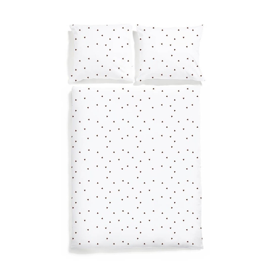 Pościel Czekoladowe serduszka 150/200 + 50/60 cm