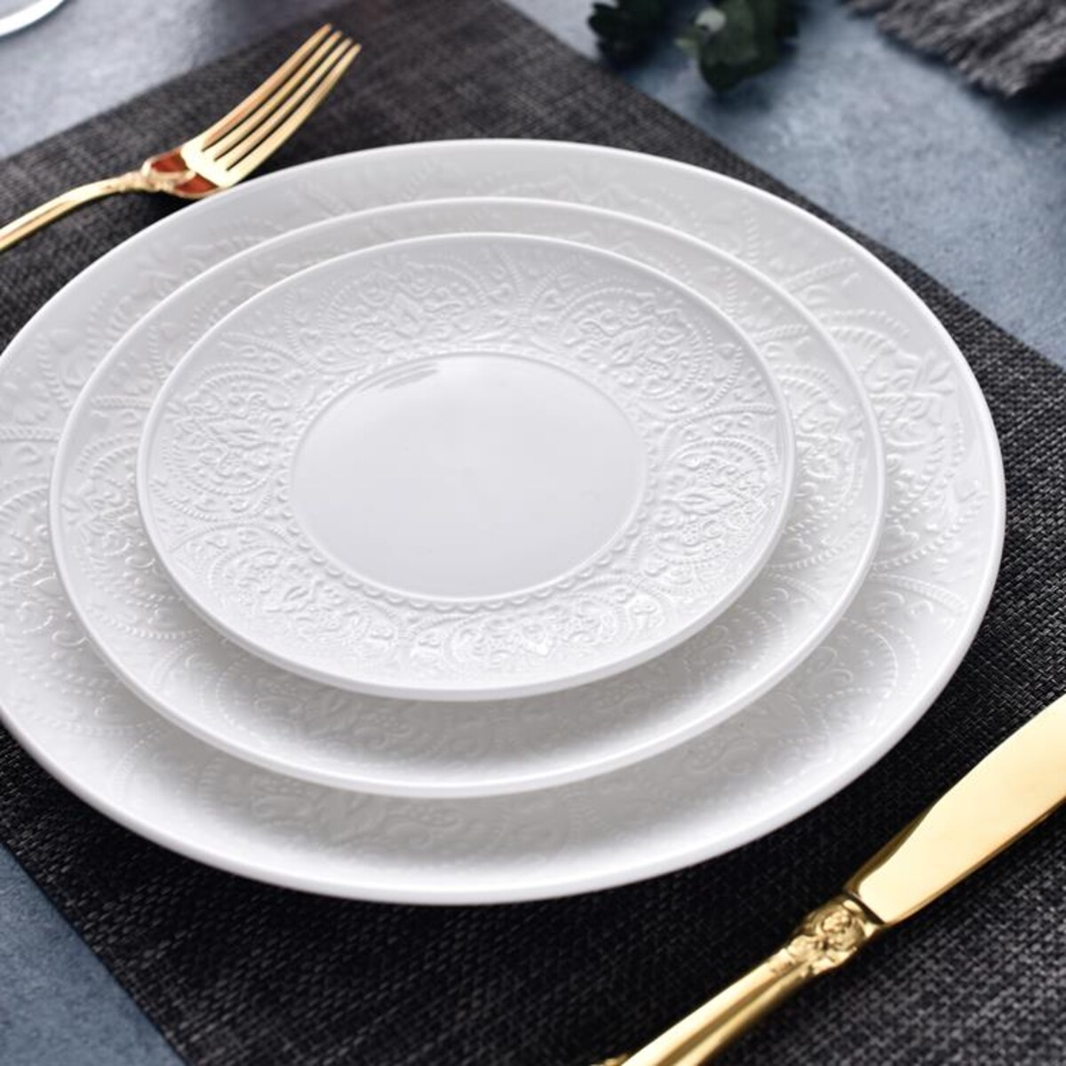 VILLA ITALIA Talerzyk deserowy śniadaniowy 20,5 cm porcelanowy GLORIETTA