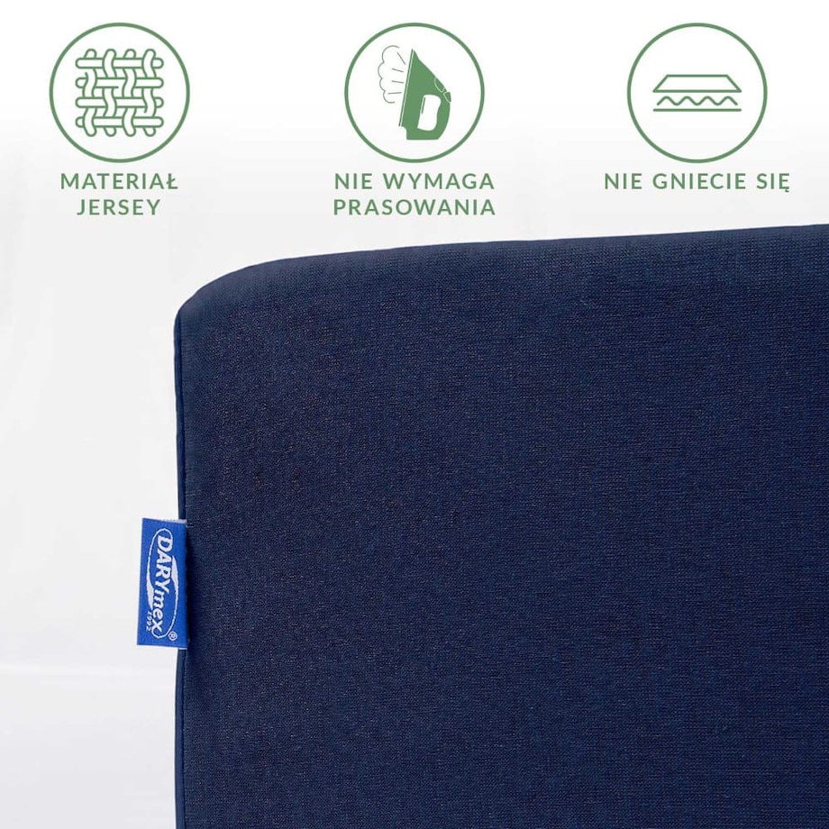 Prześcieradło jersey z gumką 200x220 kolor Ciemny Granat