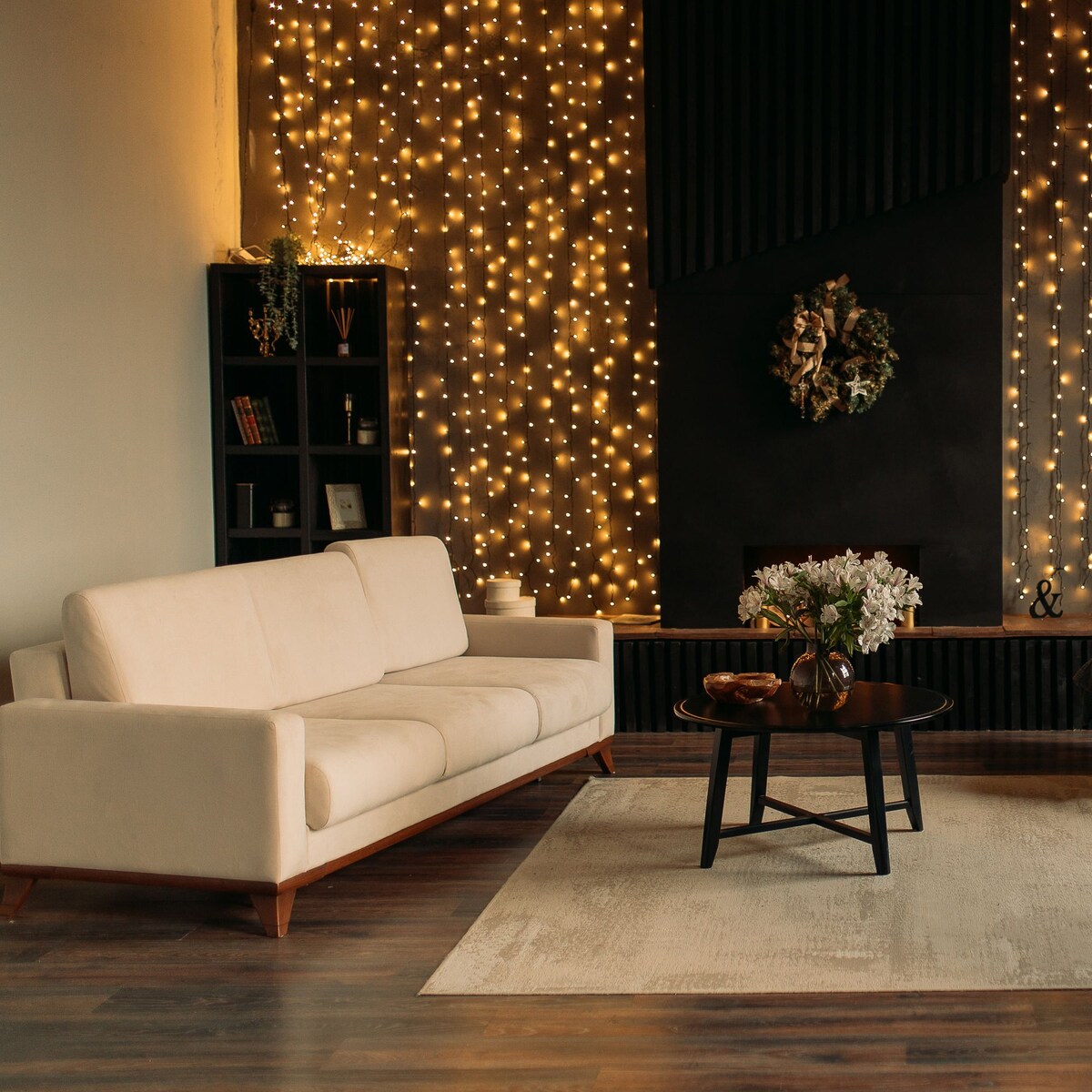 Kurtyna ZEWNĘTRZNA 304 LED z PILOTEM