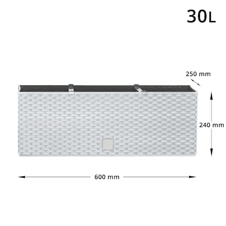 Korytko Balkonowe Skrzynka Ratanowe Taras Donica 30 L