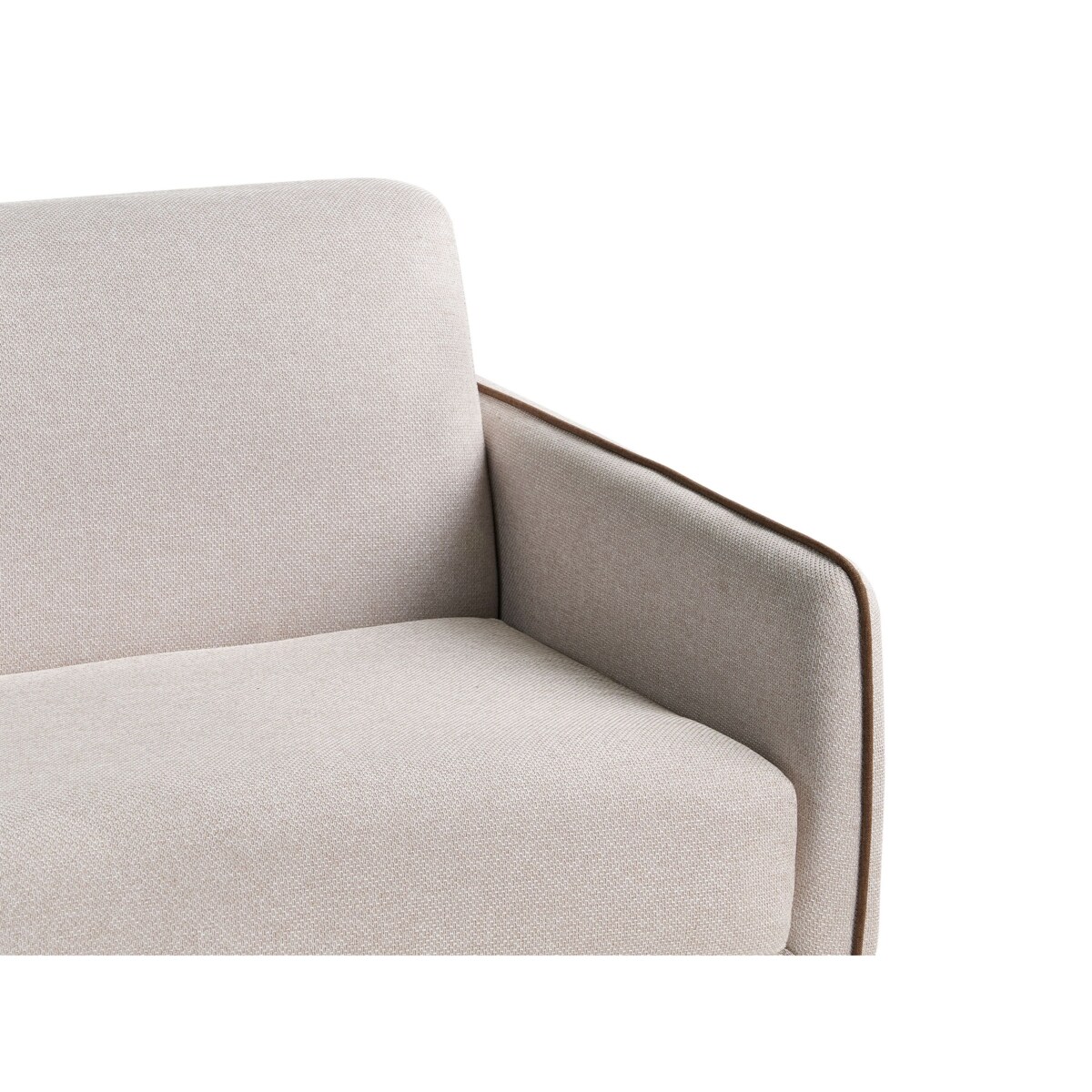 Sofa rozkładana ISHOJ Jasnobeżowy Tkanina