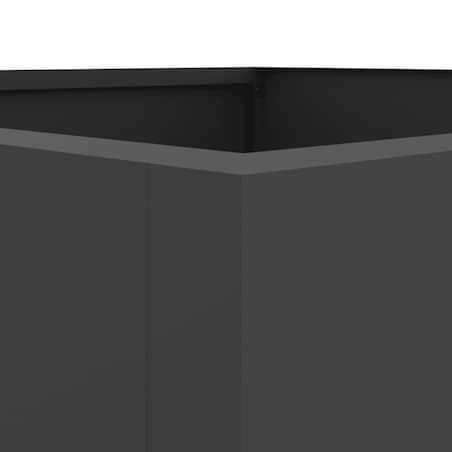 vidaXL Donica, czarna, 52x48x75 cm, stal