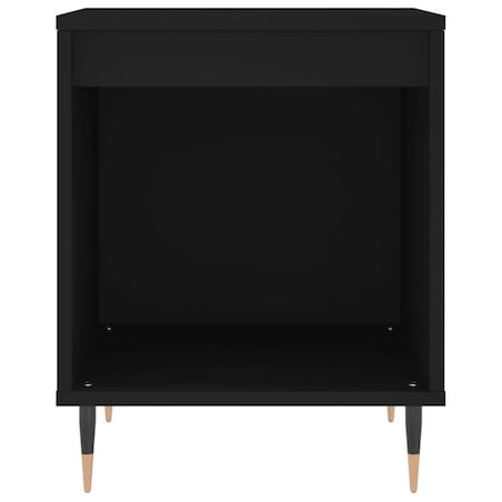 vidaXL Szafka nocna, czarny, 40x35x50 cm, materiał drewnopochodny