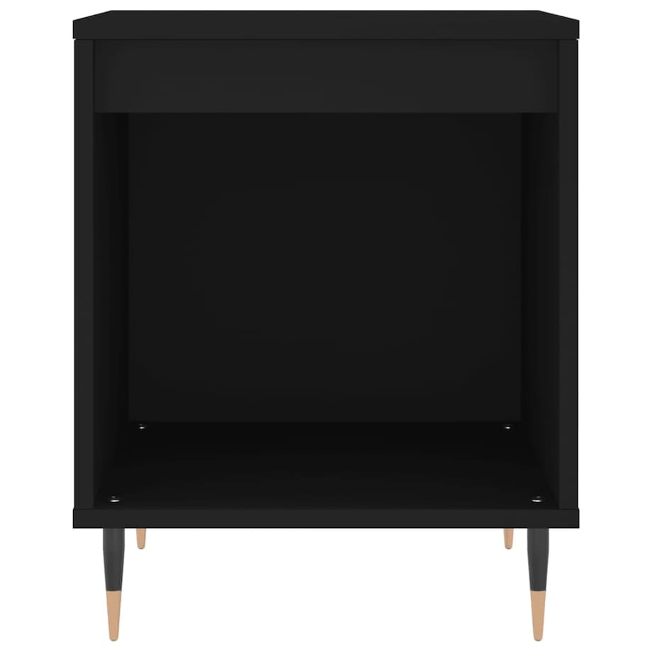 vidaXL Szafka nocna, czarny, 40x35x50 cm, materiał drewnopochodny
