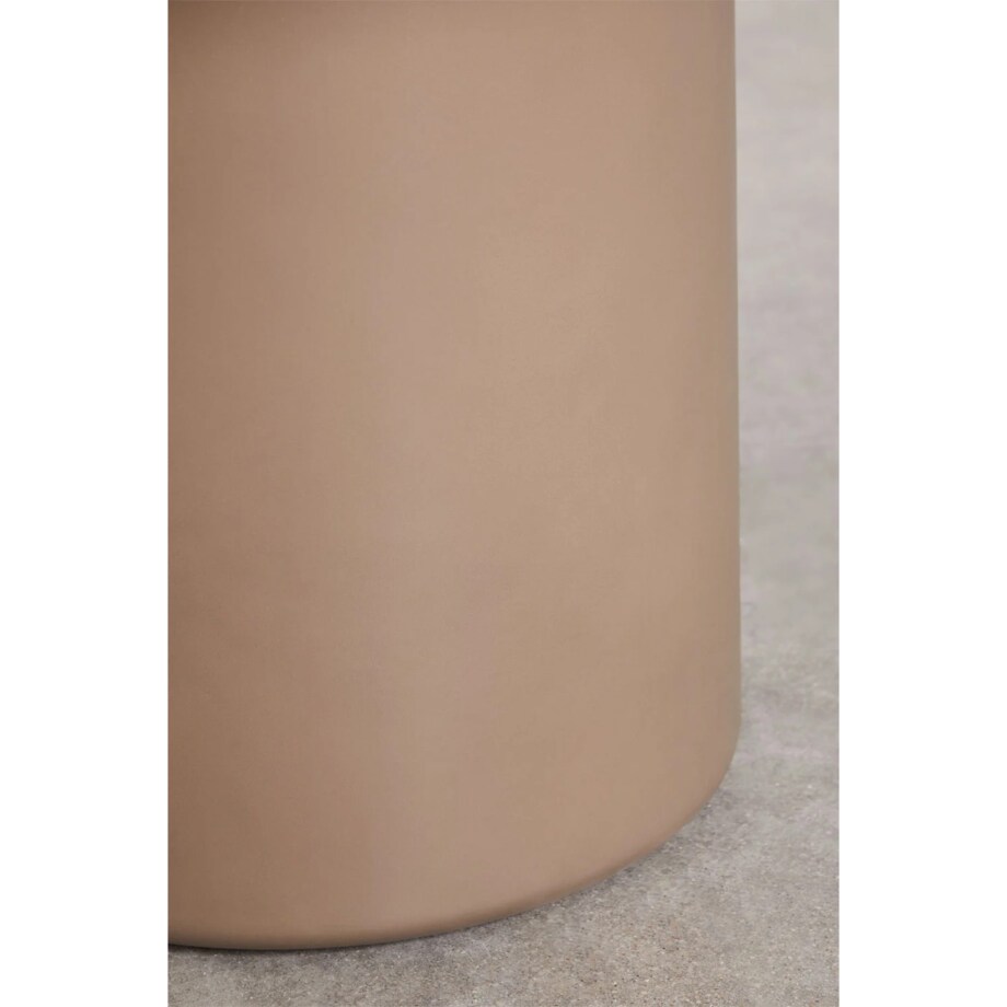 Okrągły stół do jadalni z cementu Namara camelowy Ø120 cm