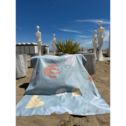 Ręcznik kąpielowy OLYA KIDS wzór ORGANIC SEA XL 180x160cm