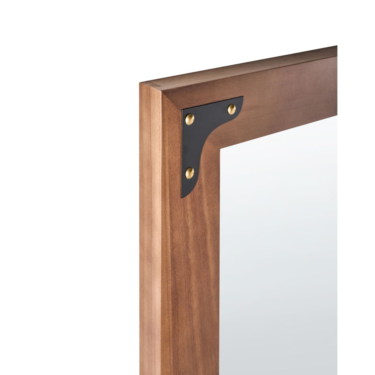 Lustro ścienne BLOSVILLE 58 cm 164 cm Drewno jodłowe Brązowy