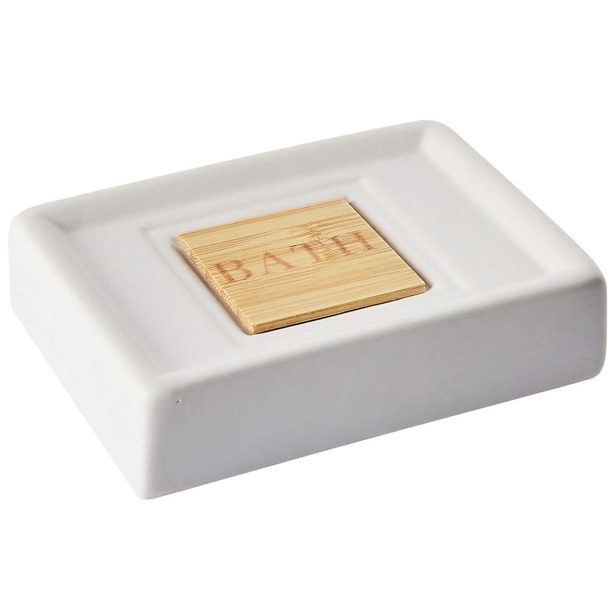 4-częściowy zestaw akcesoriów łazienkowych beżowy KOUROU