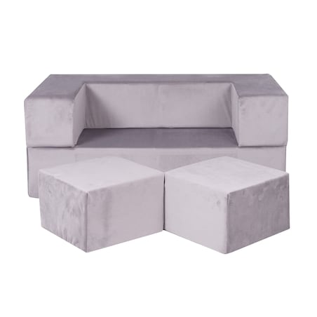 Sofa dla Dzieci, Cube, Szara