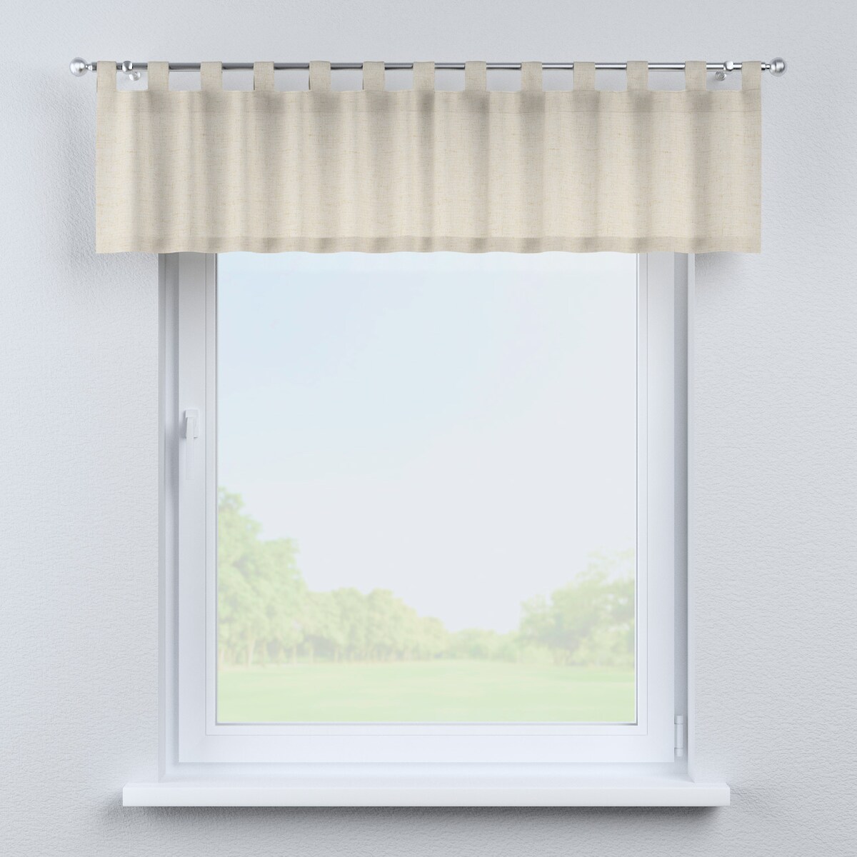 Lambrekin na szelkach 260x40 beżowy