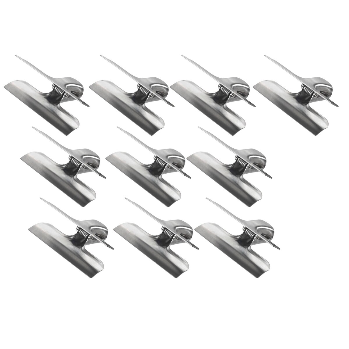 Zestaw klipsów kuchennych ze stali nierdzewnej, 10 szt.