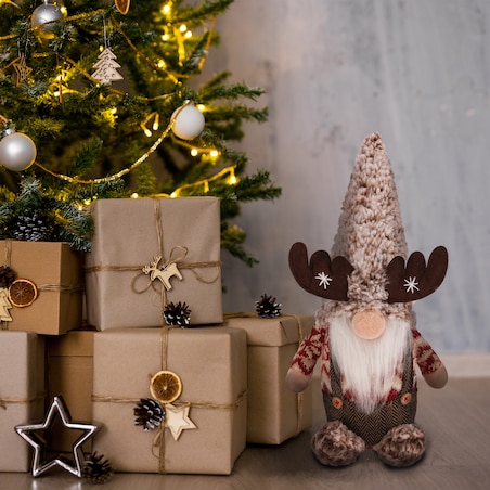 SKRZAT świąteczny KRASNAL gnom Mikołaj na święta