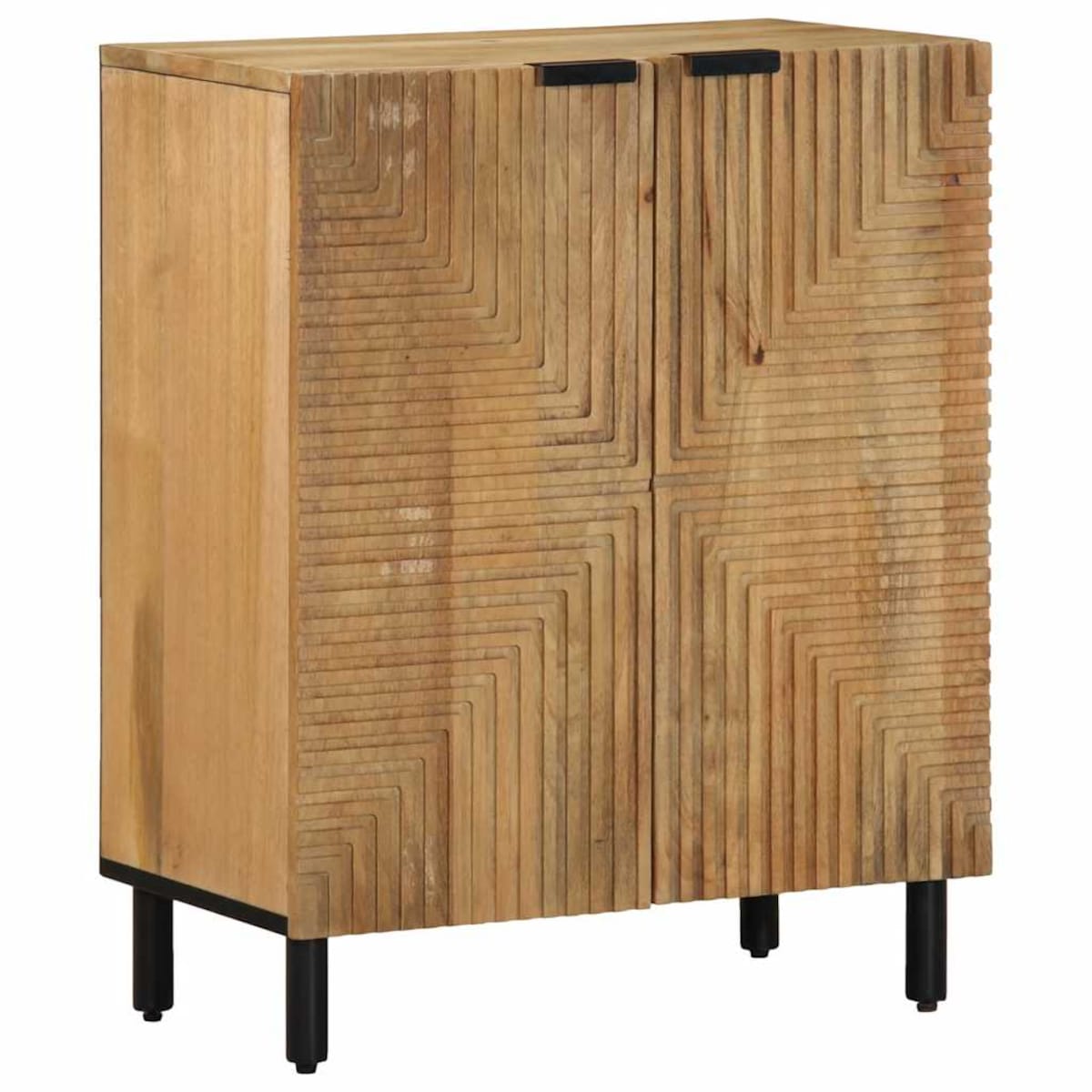 vidaXL 3-częściowy kredens brązowy 60x33x75 cm lite drewno mango