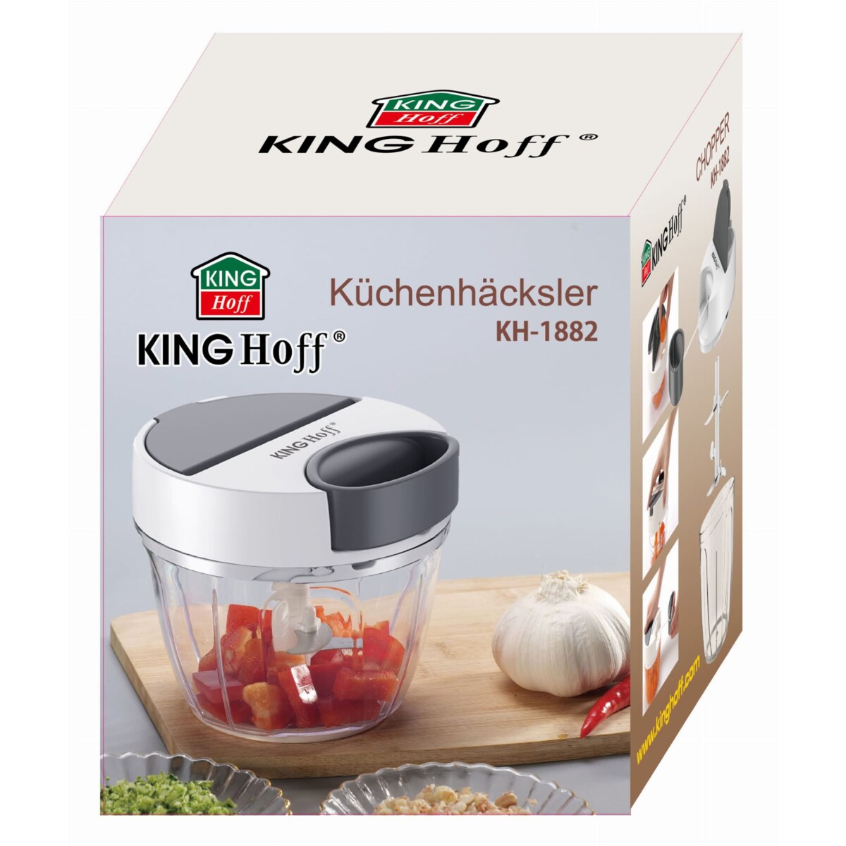 Rozdrabniacz siekacz kuchenny sznurkowy 900ml KINGHOFF