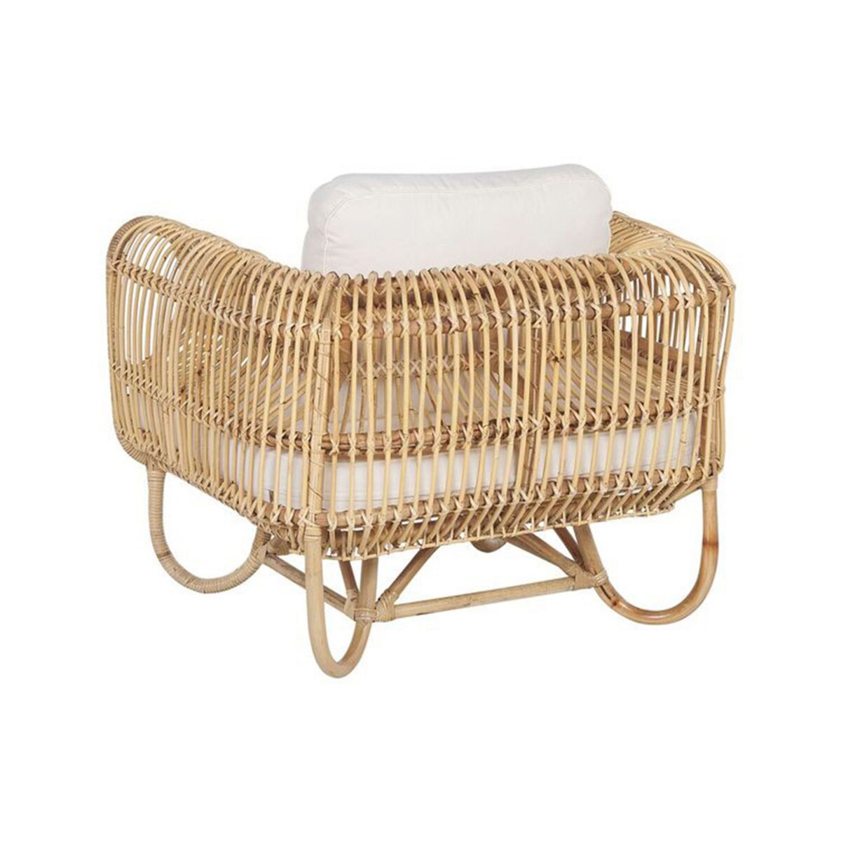 Fotel rattanowy beżowy DOLCEDO