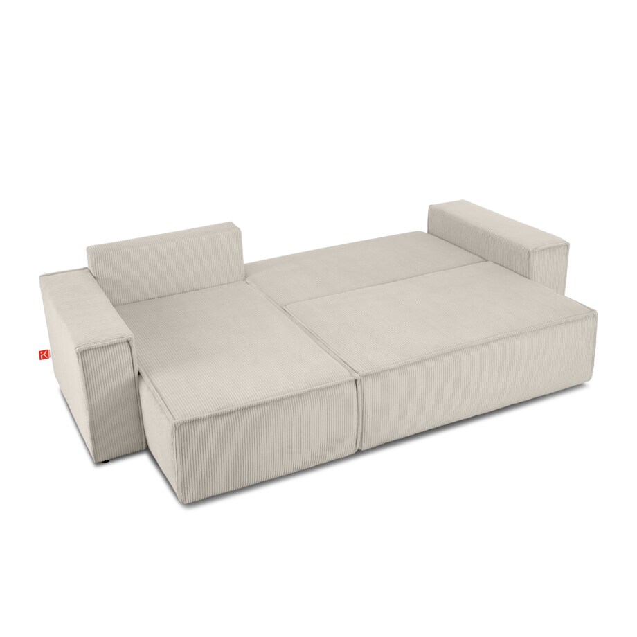 KONSIMO NAPI Uniwersalny narożnik z funkcją spania, kremowy, prawy/lewy