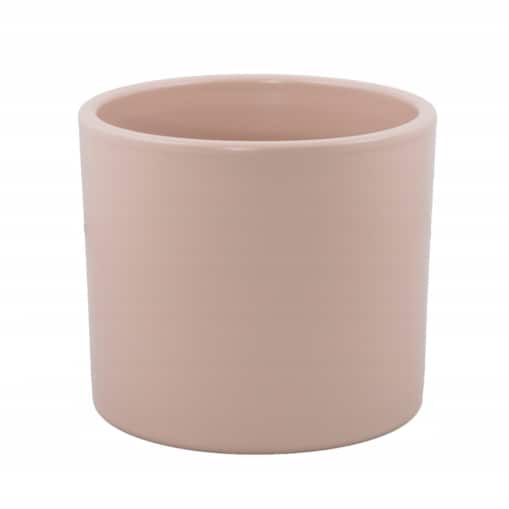 RÓŻOWA DONICA ceramiczna śr. 13cm
