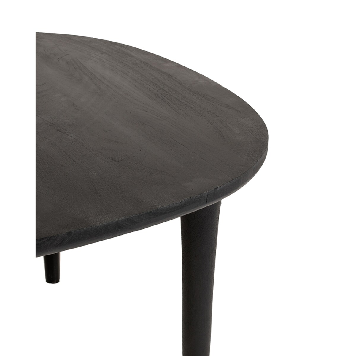 MaMaison stół jadalniany LAMINAR 120 czarny / drewno