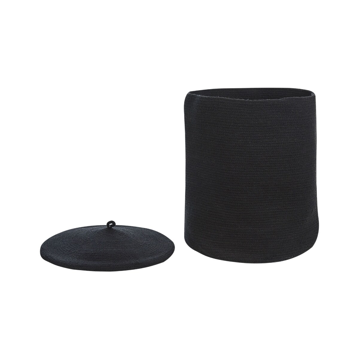 Kosz bawełniany czarny SILOPI