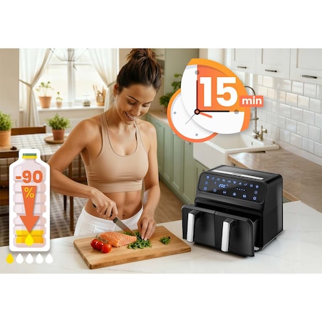 Frytkownica beztłuszczowa frytownica AIR FRYER 8l Berdsen