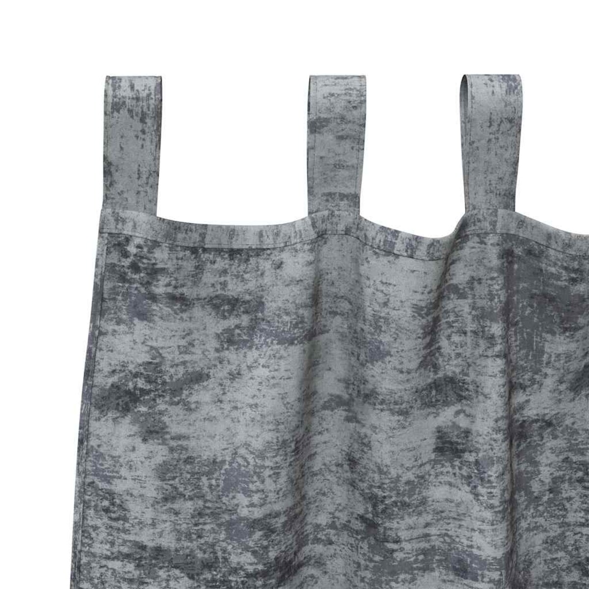 vidaXL Zasłona z zasłonami 2 pcs Srebrnoszary 140 x 140 cm Aksamit