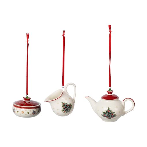 Ozdoby choinkowe, serwis kawowy Toy‘s Delight Decoration, 3 szt, Villeroy & Boch