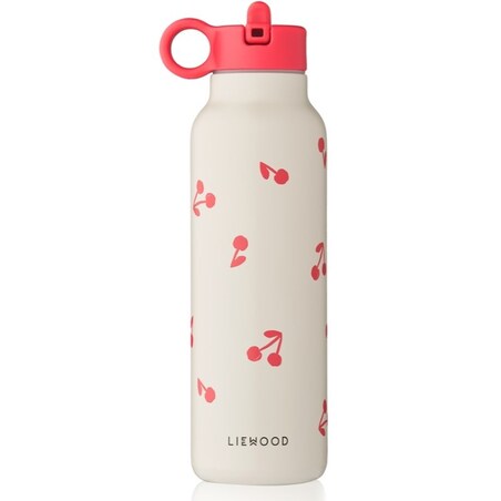 Liewood - Stalowa butelka termiczna z ustnikiem Falk Water Bottle 500ml - cherries/sandy