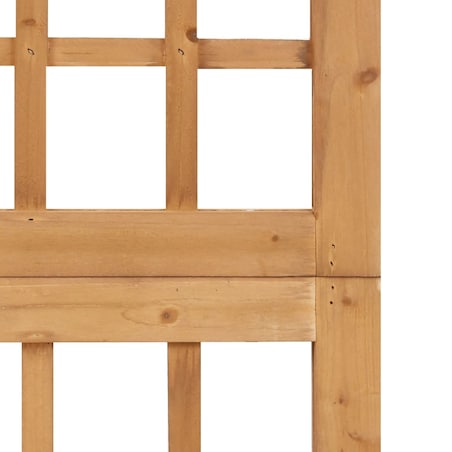 vidaXL Parawan pokojowy 3-panelowy/trejaż, drewno jodłowe, 121x180,5cm