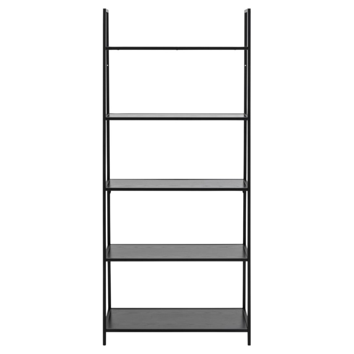 ACTONA regał SEAFORD 77x175 czarny