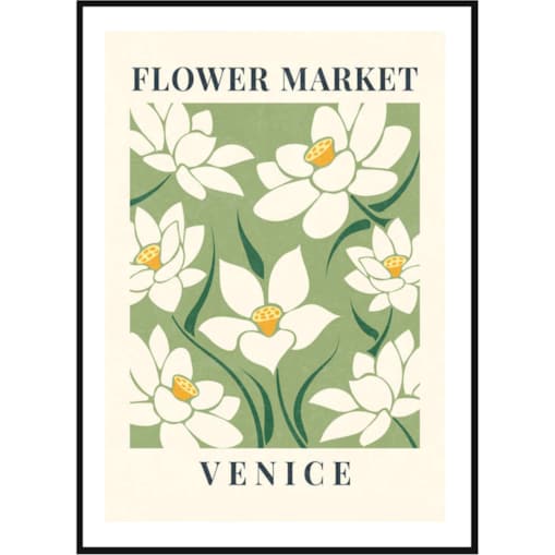 Poster Story, Plakat, Obraz - Flower Market Venice, wymiary 50 x 70 cm