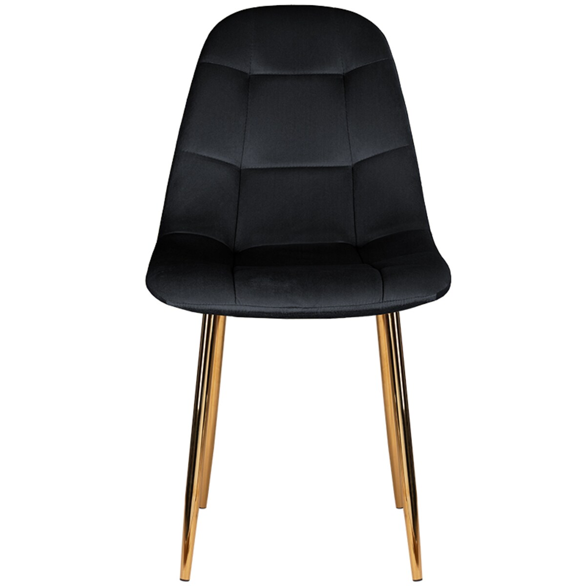 Krzesło tapicerowane czarne do salonu jadalni welurowe glamour złote