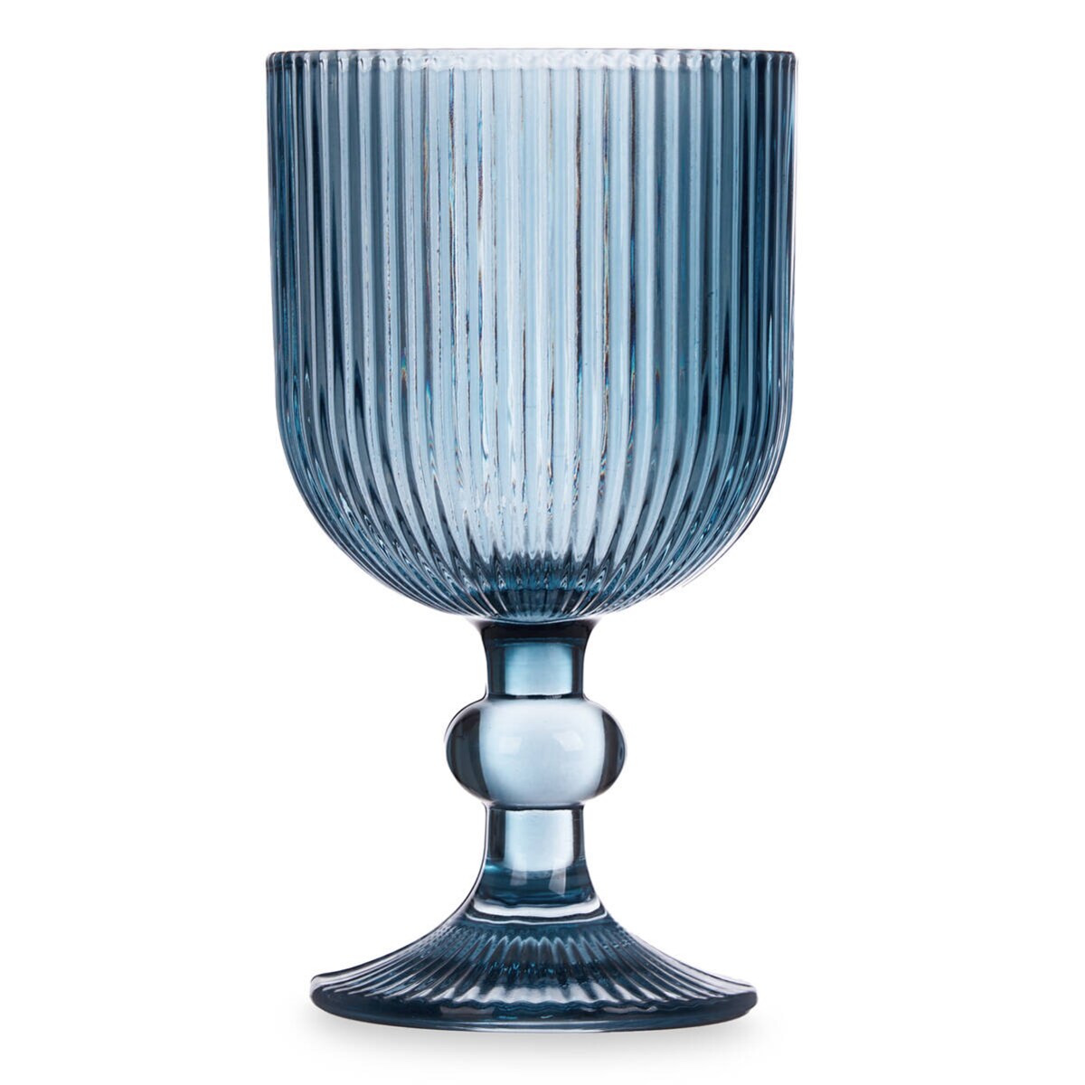 Zestaw kieliszków do wina LINES z ryflowanego szkła, 6 sztuk, 260 ml