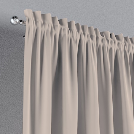 Zasłona na kanale z grzywką 1 szt. 130x245 jasnobeżowy