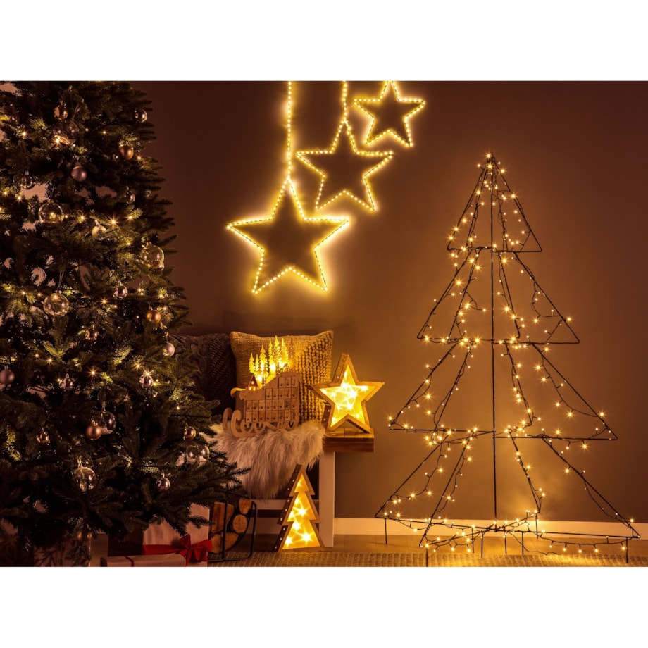 Dekoracja świąteczna LED IMPALA Kalendarz adwentowy 40 cm Jasnobrązowy