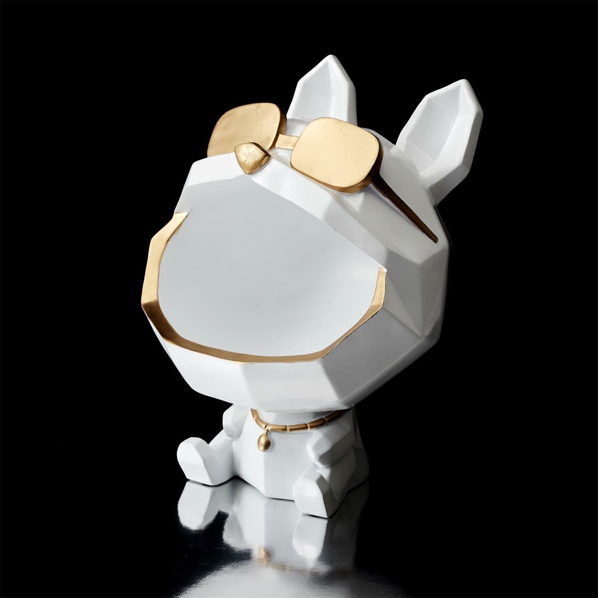 Organizer Pies w okularach biały