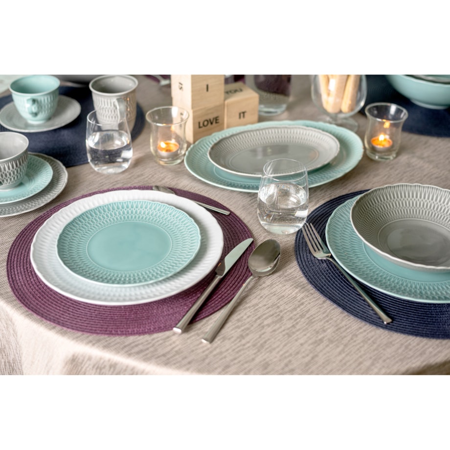 Talerz płytki 21 cm Sofia Lazurowa LB05