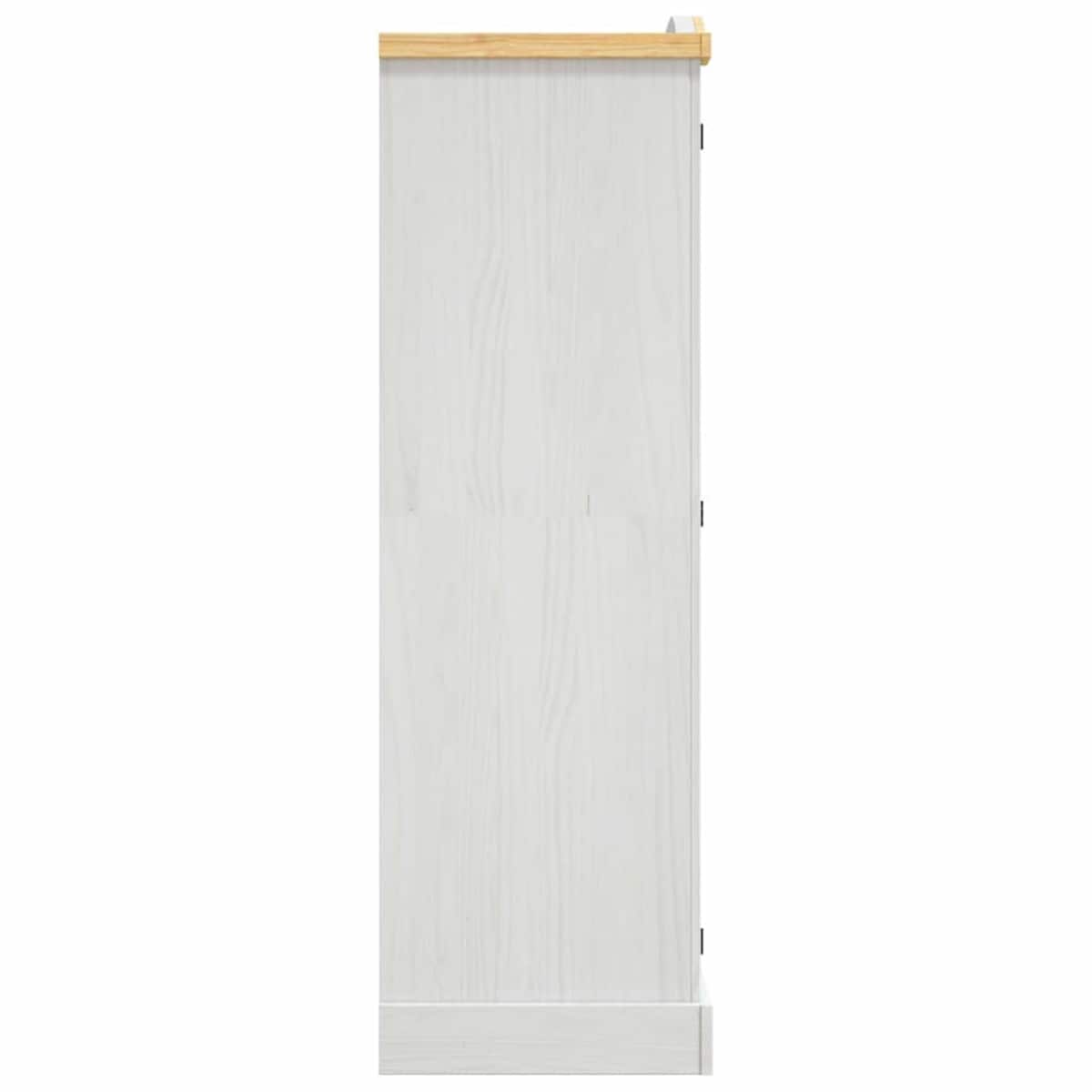 vidaXL Szafa sosnowa w meksykańskim stylu Corona, 3-drzwiowa, biała