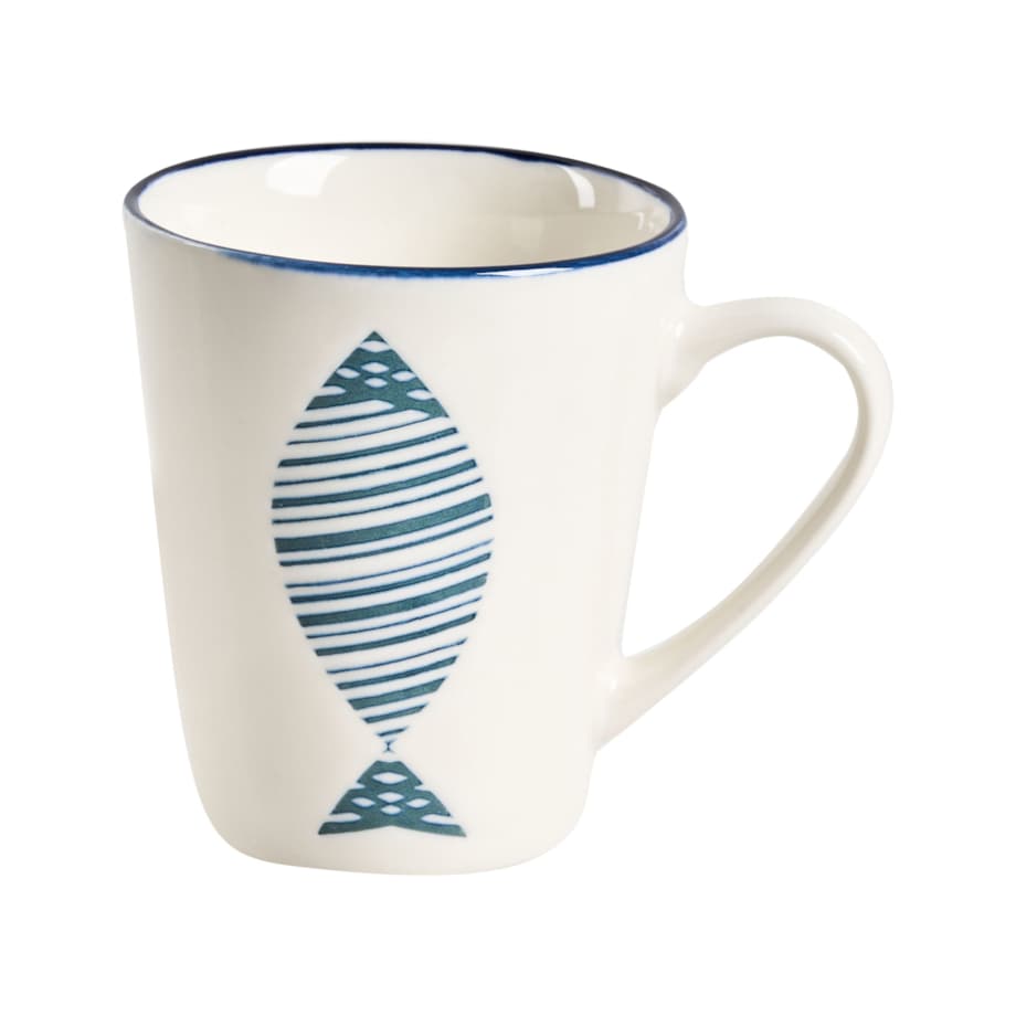 Zastawa stołowa 16-częściowa TAMARIND Porcelana Biały/ niebieski