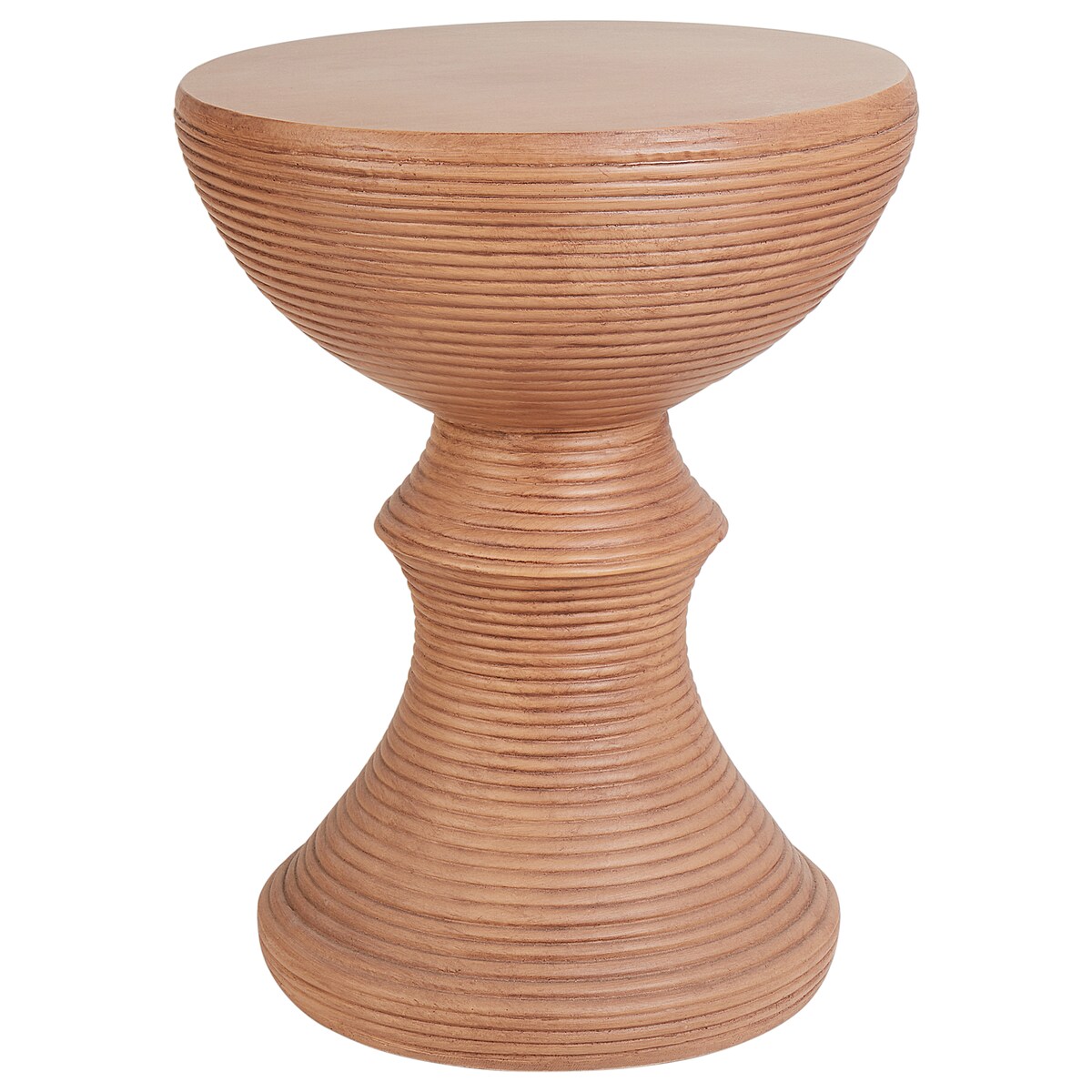 Stolik pomocniczy CALDARO 40 cm 40 cm Imitacja drewna Brązowy